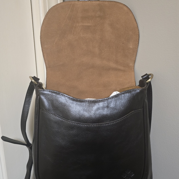 New: Patricia Nash Roana N/S Belted Crossbody - Color: Chocolate - Picture 7 of 10